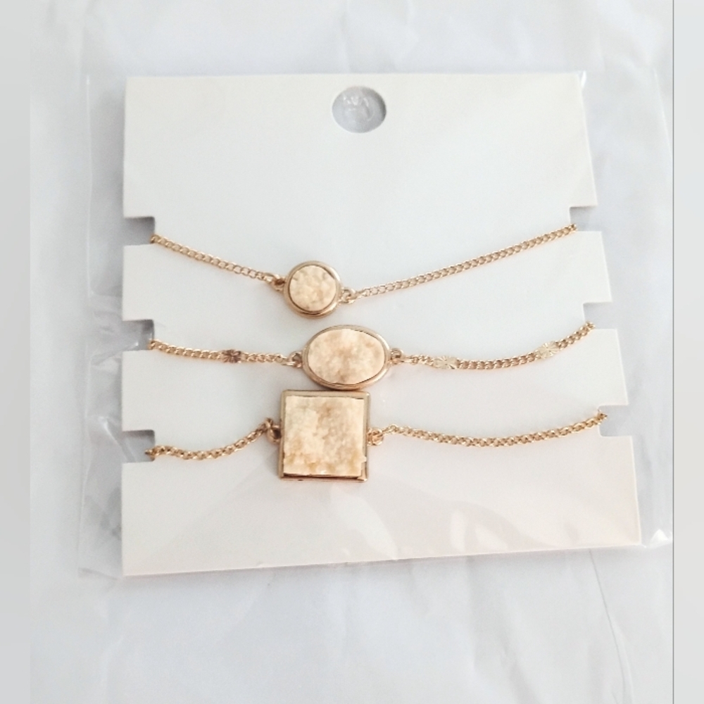 Elegant Gold-Tone Bracelet Set